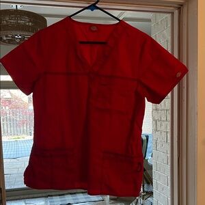 Dickies Crimson Red Women's Top, size medium